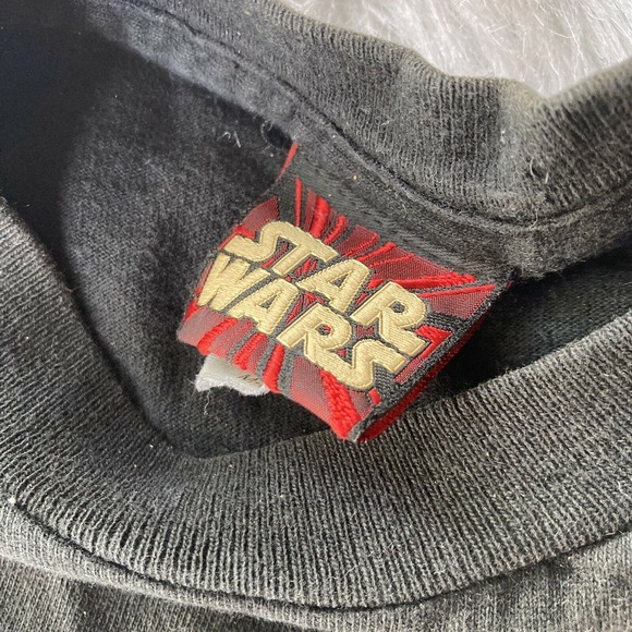 Vintage Star Wars T Shirt Sz XS/S Trade Federation Droid Fighters Womens Boxy - Picture 4 of 11